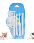 סט מברשות שיניים לכלבים/חתולים