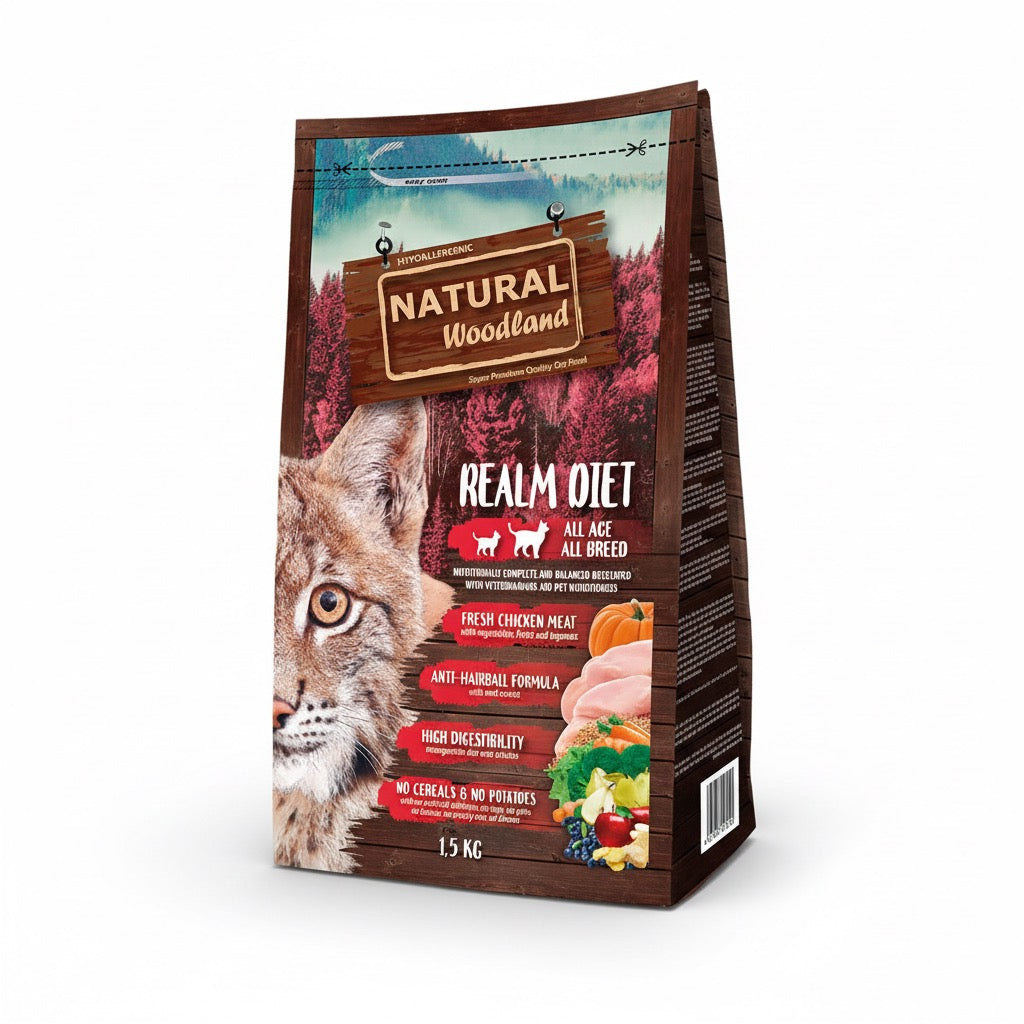 מזון יבש סופר־פרימיום לחתולים | עוף