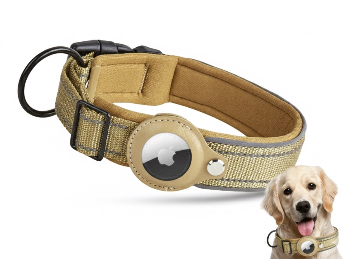 קולר לכלב עמיד עם תושבת AirTag