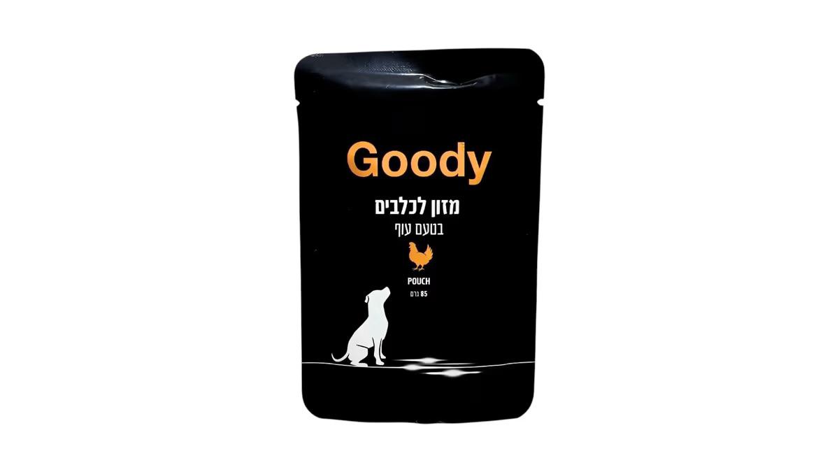 מזון רטוב פאוץ' לכלבים בטעם עוף 85 גרם Goody